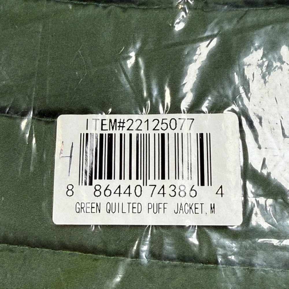 NEW Sonoma Pet Quilted Puffer Jacket Size M Green Dog Coat Outdoor Travel Hiking